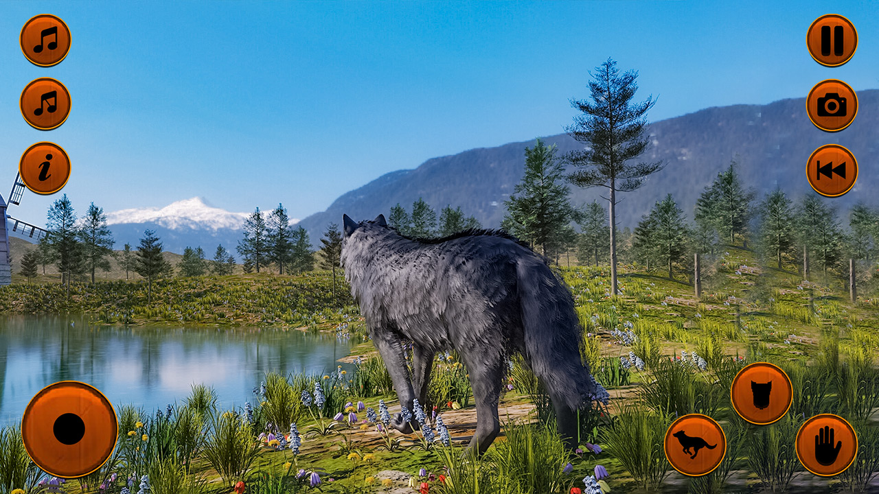 Jogo 3D de luta de animais de lobo selvagem: simulador de
